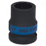 KING TONY Головка торцевая ударная двенадцатигранная 1/2", 17 мм 453017M