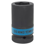 KING TONY Головка торцевая ударная глубокая шестигранная 1", 35 мм