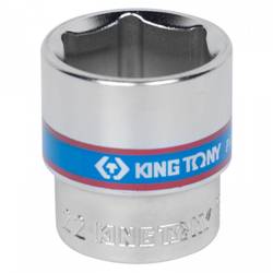 KING TONY Головка торцевая стандартная шестигранная 3/8", 22 мм
