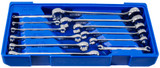 Набор ключей разрезных и накидных E-профиль, 6 - 24 мм, в ложементе-кейсе, 12 пр.