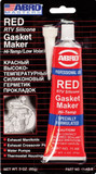 ABRO Герметик силиконовый высокотемпературный CША красный 85гр.