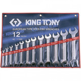 KING TONY Набор рожковых ключей, 6-32 мм, 12 предметов