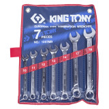 KING TONY Набор комбинированных ключей, 10-19 мм, 7 предметов