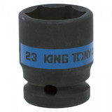 KING TONY Головка торцевая ударная шестигранная 1/2", 23 мм