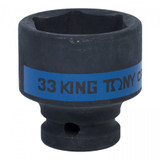 KING TONY Головка торцевая ударная шестигранная 1/2", 33 мм