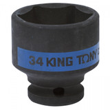 KING TONY Головка торцевая ударная шестигранная 1/2", 34 мм