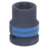 KING TONY Головка торцевая ударная TORX Е-стандарт 1/2", E20, L = 38 мм