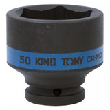 KING TONY Головка торцевая ударная шестигранная 3/4", 50 мм