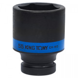 KING TONY Головка торцевая ударная глубокая шестигранная 1", 55 мм