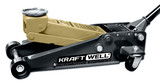 KraftWell Домкрат подкатной гидравлический г/п 3 т, 135-495 мм, KRWFJ3D_gold