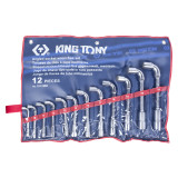 KING TONY Набор торцевых L-образных ключей, 8-24 мм, 12 предметов