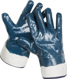ЗУБР HARD Прочные перчатки с нитриловым покрытием, масло-бензостойкие, износостойкие, размер L (9)