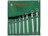 JONNESWAY Набор ключей гаечных накидных изогнутых 75° в сумке, 6-22 мм, 8 предметов