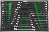 JONNESWAY Набор ключей гаечных и адаптеров в EVA ложементе 560х400 мм, 39 предметов