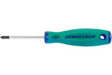JONNESWAY Отвертка стержневая крестовая ANTI-SLIP GRIP, PH1х75 мм