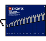 Thorvik Набор ключей гаечных комбинированных дюймовых в сумке 1/4"--15/16", 12 предметов