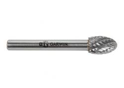 GARWIN Борфреза овальная 10х16х60 мм, VHM, DC, форма Е