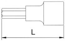 Licota Головка торцевая с шестигранной вставкой 1/2" 19мм L=100мм