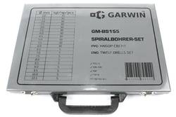 GARWIN Набор сверл М1.0-10.5, шаг 0.5, 155 предметов, HSS-G, DIN338