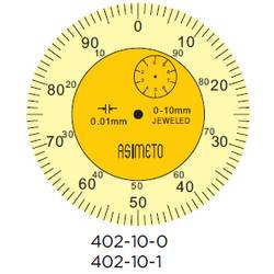 ASIMETO Индикатор часового типа 0,01мм, 0-10мм, Ø 58 мм, шкала 0-100