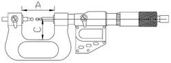 ASIMETO Микрометр для зубчатых колес цифровой IP65 0,001 мм, 75-100 мм