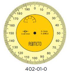 ASIMETO Индикатор часового типа 0,001 мм 0-1 мм шкала 0-200