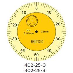 ASIMETO Индикатор часового типа 0,01 мм, 0-25 мм