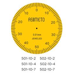 ASIMETO Индикатор рычажно-зубчатый 0,002 мм, горизонтальный 0,2 мм, 0-100-0, D32 в наборе