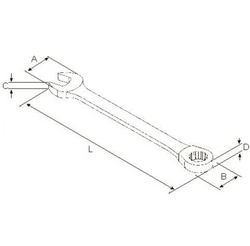 GARWIN Ключ комбинированный трещоточный 8 мм