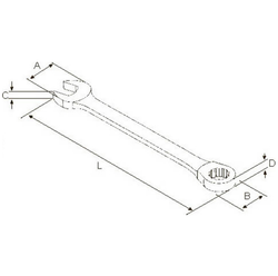 GARWIN Ключ комбинированный трещоточный 10 мм