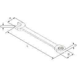 GARWIN Ключ комбинированный трещоточный 17 мм