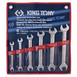 KING TONY Набор рожковых ключей, 8-19 мм, 6 предметов