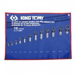 KING TONY Набор накидных ключей, 6-32 мм, чехол из теторона, 12 предметов