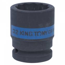 KING TONY Головка торцевая ударная двенадцатигранная 3/4", 32 мм
