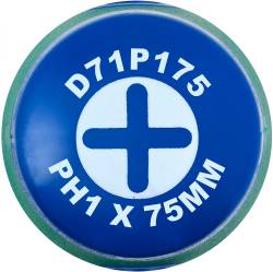 JONNESWAY Отвертка стержневая крестовая ANTI-SLIP GRIP, PH1х75 мм