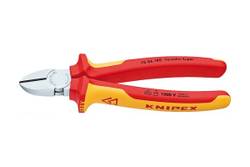 Knipex Бокорезы VDE, 180 мм, хром, 2-комп диэлектрические ручки