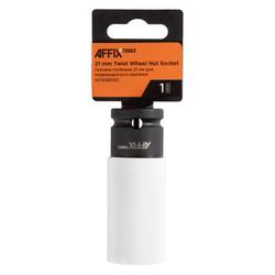 AFFIX Головка для поврежденного крепежа глубокая 1/2", 21 мм, тонкостенная, пластиковая защита